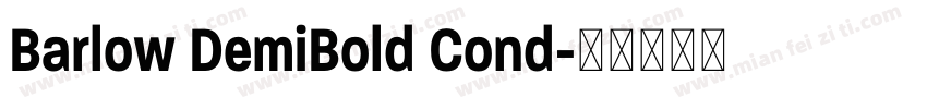 Barlow DemiBold Cond字体转换